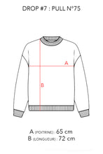 Charger l'image dans la galerie, N°75 - PULL UPCYCLÉ - L
